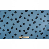 Famous NYC Designer Baby Blue Polka Dot Vinyl