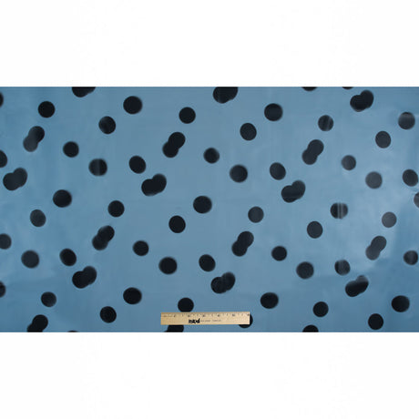 Famous NYC Designer Baby Blue Polka Dot Vinyl