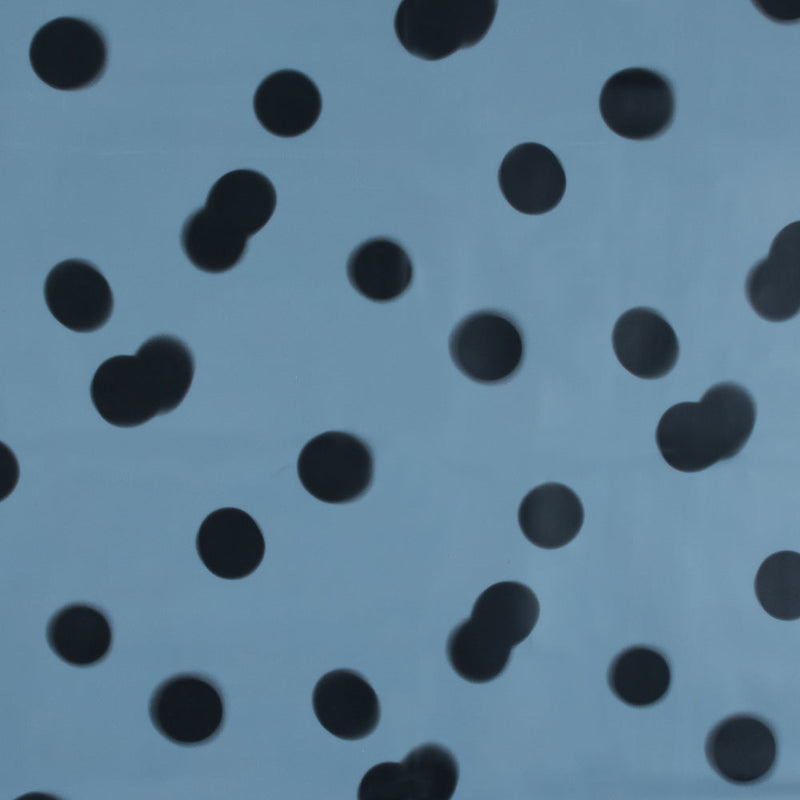 Famous NYC Designer Baby Blue Polka Dot Vinyl