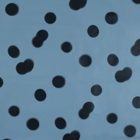 Famous NYC Designer Baby Blue Polka Dot Vinyl
