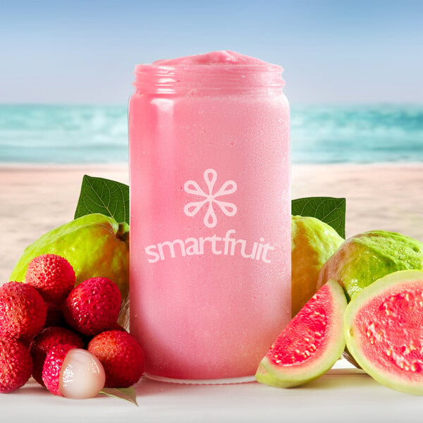 Smartfruit Guava Lychee Breeze 100% Fruit Puree Beverage Mix 48 fl. oz. - 6/Case