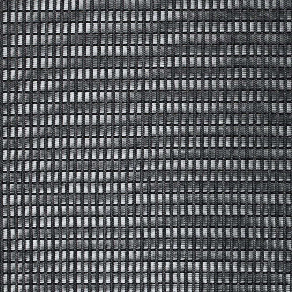 Alexander Wang Silver and Black Ribbed Novelty Double Knit