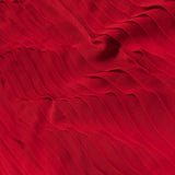 Accordion Pleated Chiffon - Tomato Red - Etereo Collection
