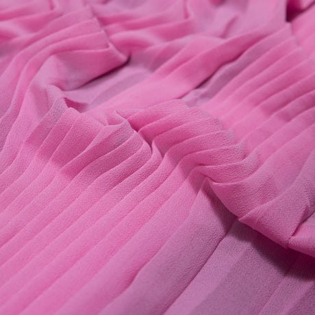 Accordion Pleated Chiffon - Almond Blossom - Etereo Collection