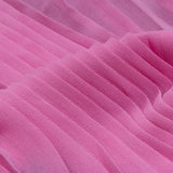 Accordion Pleated Chiffon - Almond Blossom - Etereo Collection