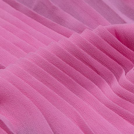 Accordion Pleated Chiffon - Almond Blossom - Etereo Collection