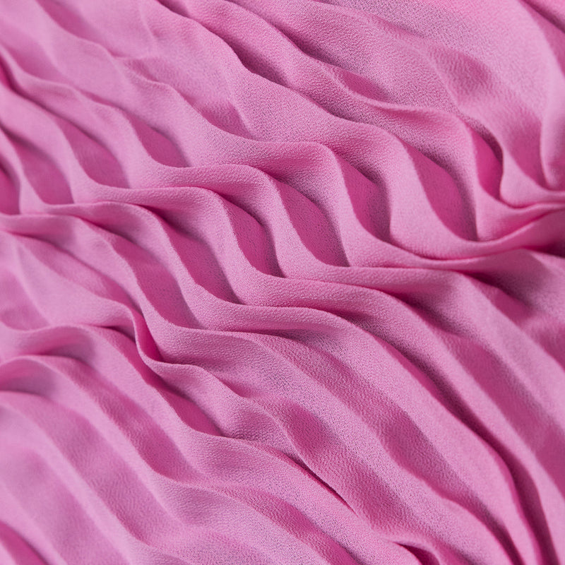 Accordion Pleated Chiffon - Almond Blossom - Etereo Collection