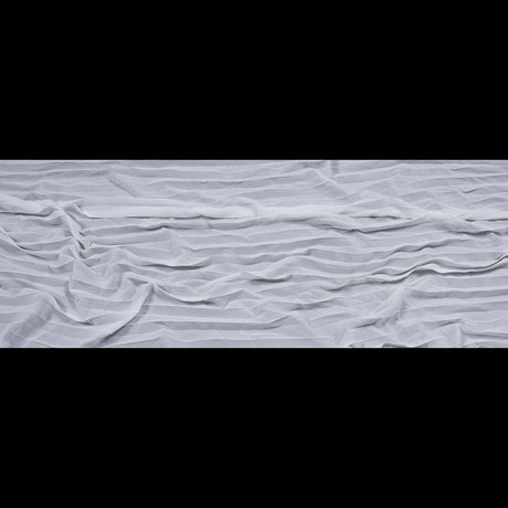 Accordion Pleated Chiffon - White - Etereo Collection