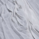 Accordion Pleated Chiffon - White - Etereo Collection