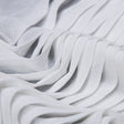 Accordion Pleated Chiffon - White - Etereo Collection