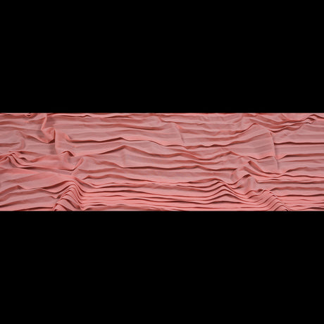 Accordion Pleated Chiffon - Seashell Pink - Etereo Collection