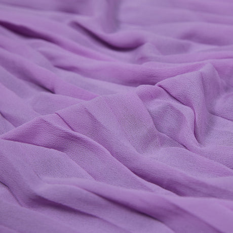 Accordion Pleated Chiffon - Easter Egg Purple - Etereo Collection