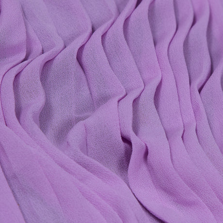 Accordion Pleated Chiffon - Easter Egg Purple - Etereo Collection