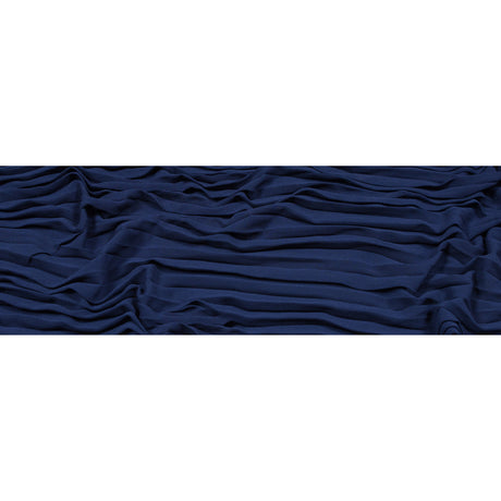Accordion Pleated Chiffon - Blue Print - Etereo Collection