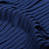 Accordion Pleated Chiffon - Blue Print - Etereo Collection