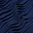 Accordion Pleated Chiffon - Blue Print - Etereo Collection
