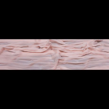 Accordion Pleated Chiffon - Rose Shadow Pink - Etereo Collection