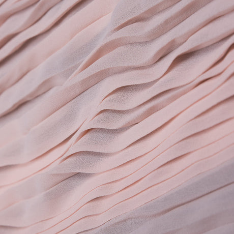 Accordion Pleated Chiffon - Rose Shadow Pink - Etereo Collection