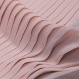 Accordion Pleated Chiffon - Rose Shadow Pink - Etereo Collection