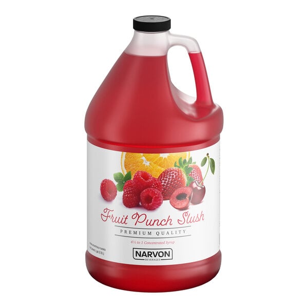 Narvon Fruit Punch Slushy 4.5:1 Concentrate 1 Gallon - 4/Case