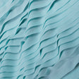 Accordion Pleated Chiffon - Aqua Blue - Etereo Collection