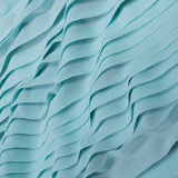 Accordion Pleated Chiffon - Aqua Blue - Etereo Collection