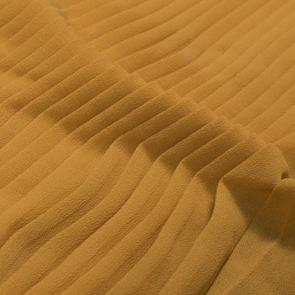 Accordion Pleated Chiffon - Mineral Yellow - Etereo Collection