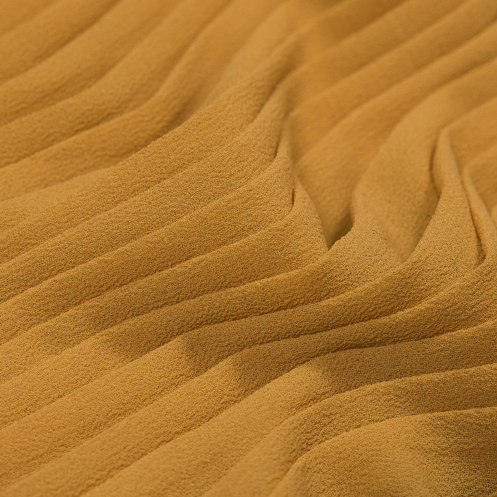 Accordion Pleated Chiffon - Mineral Yellow - Etereo Collection