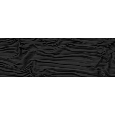 Accordion Pleated Chiffon - Black - Etereo Collection