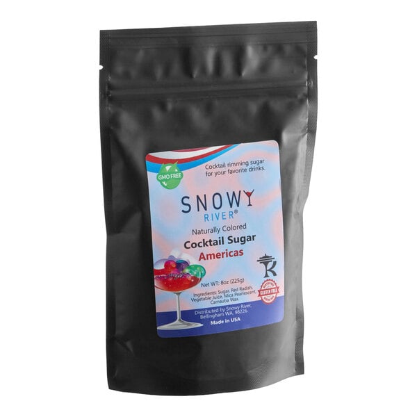 Snowy River Americas Cocktail Rimming Sugar 8 oz.