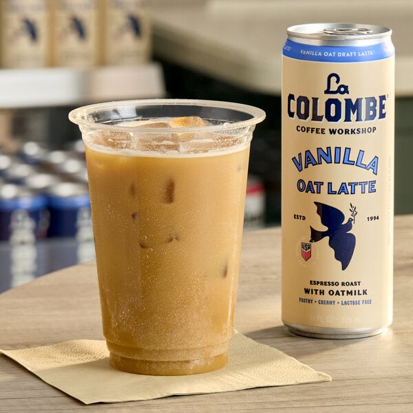 La Colombe Oatmilk Vanilla Draft Latte 11 fl. oz. - 12/Case