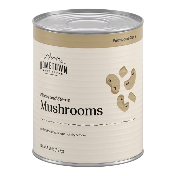 Hometown Provisions Mushroom Pieces & Stems - #10 Can - 6/Case