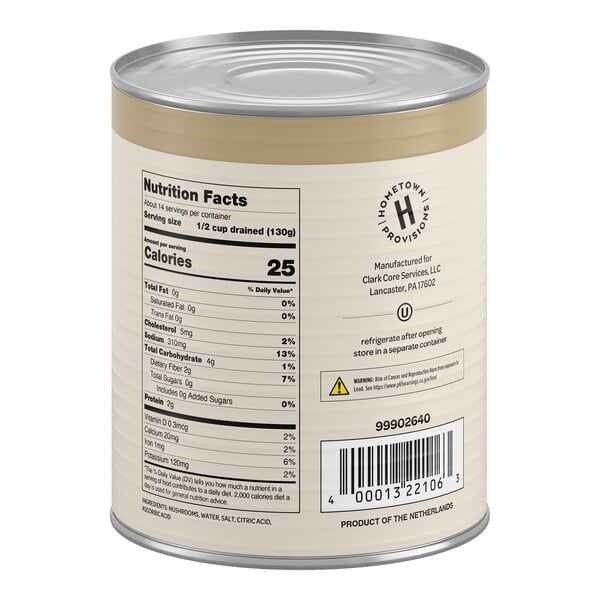 Hometown Provisions Mushroom Pieces & Stems - #10 Can - 6/Case