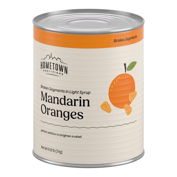 Hometown Provisions #10 Can Broken Mandarin Orange Segments - 6/Case
