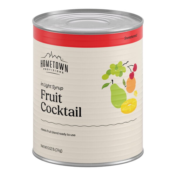 Hometown Provisions #10 Can Fruit Cocktail in Light Syrup - 6/Case