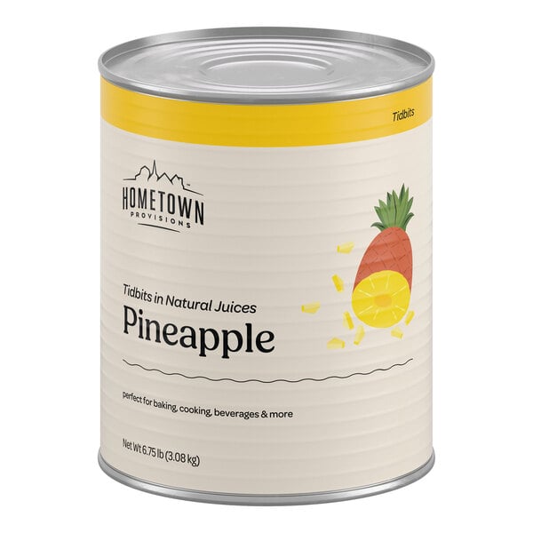 Hometown Provisions #10 Can Pineapple Tidbits in Natural Juice - 6/Case