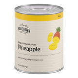 Hometown Provisions #10 Can Sliced Pineapple Rings in Natural Juice - 6/Case