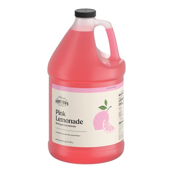 Hometown Provisions Pink Lemonade Beverage 5:1 Concentrate 1 Gallon - 4/Case