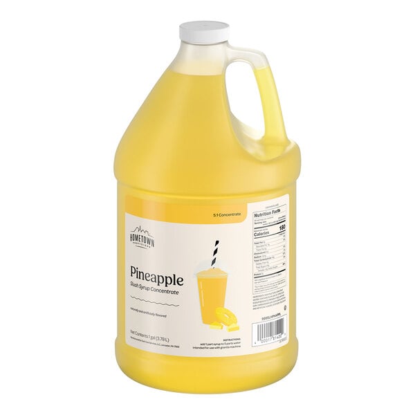 Hometown Provisions Pineapple Slushy 5:1 Concentrate 1 Gallon - 4/Case
