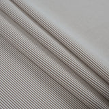 Brownie and White Candy Striped Stretch Cotton Woven