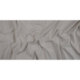 Brownie and White Candy Striped Stretch Cotton Woven