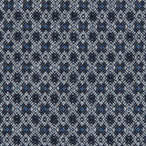 Paloma Geometric Stretch Cotton Woven with True Blue Accents