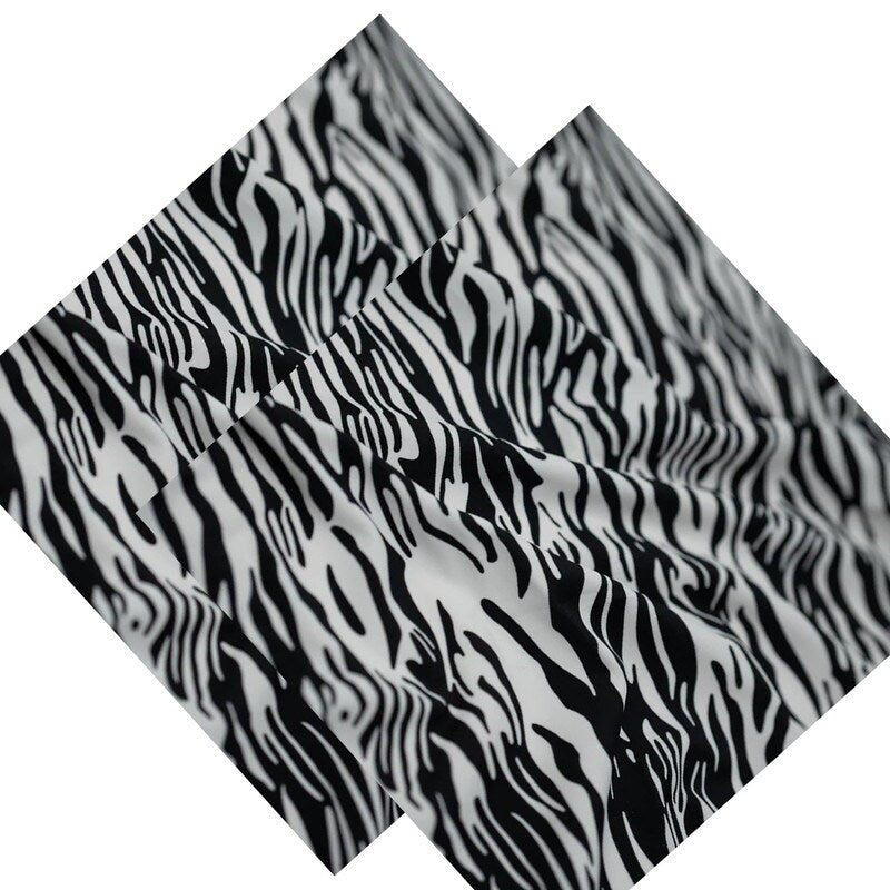 Zebra Nouveau Printed Spandex Fabric