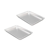 13" x 9.5" x 1" Quarter Size Sheet Pan 16 Gauge Aluminum Heavy Duty Closed Bead Design