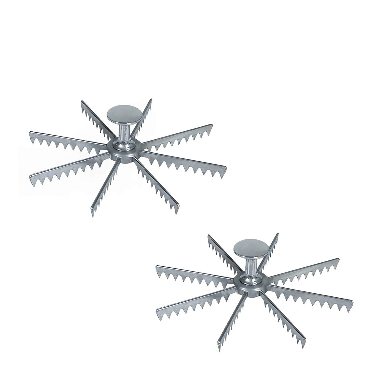 Pie Marker 8 Cut Cast Aluminum Polished Finish
