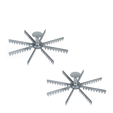 Pie Marker 8 Cut Cast Aluminum Polished Finish