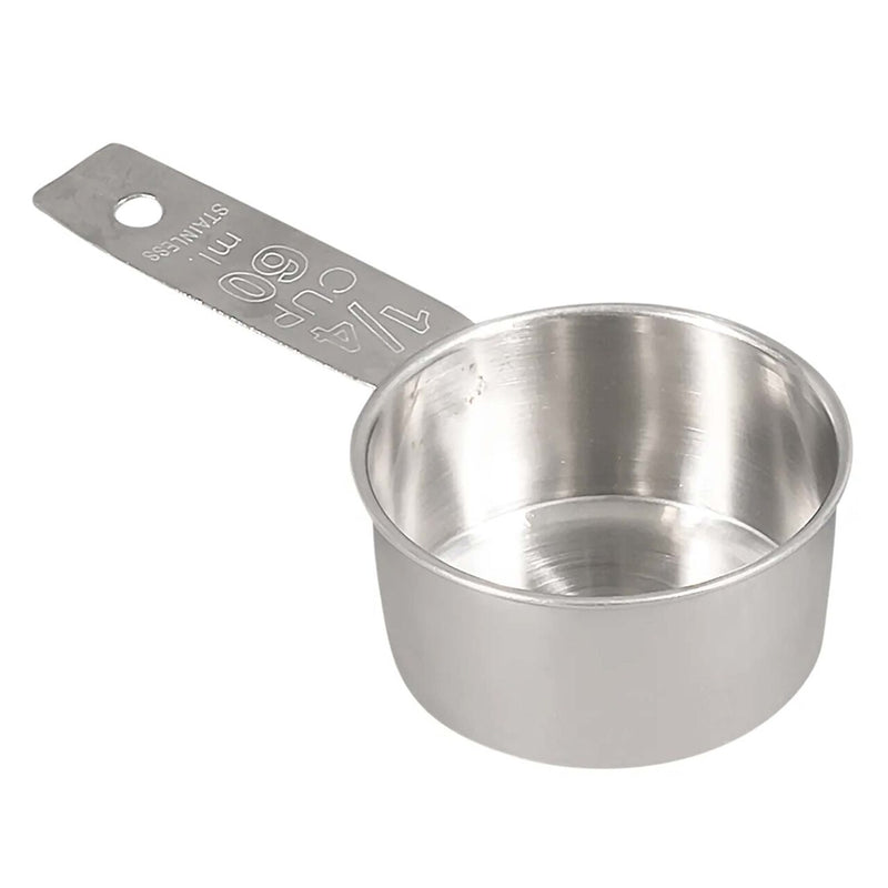 ¼ Cup Measuring Cup Stainless Steel, Graduated Interior & Exterior