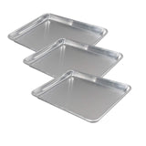 13" x 9.5" Quarter-Size Sheet Pan 20 Gauge Aluminum Reinforced Rim Bakeware