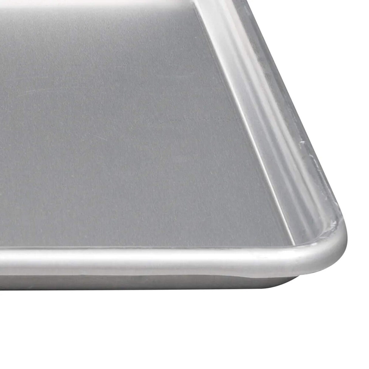 18" x 13" Half Size Sheet Pan 13 Gauge Aluminum Natural Finish