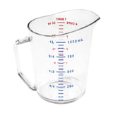 1 qt Measuring Cup Clear Polycarbonate Dual Graduations